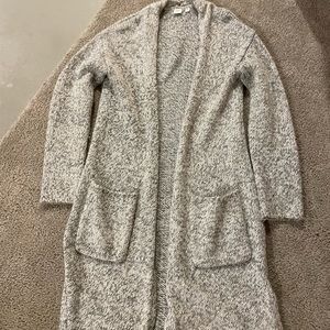 Gray Cardigan Sweater